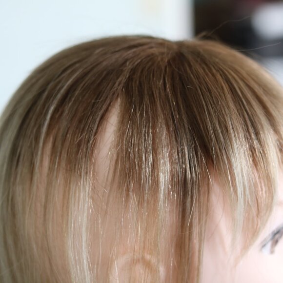 Human Hair Topper with Bangs - Picture 5 of 7